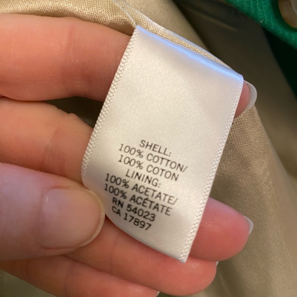 Banana Republic Light Spring Jacket Kelly Green sz Large Petite - Picture 6 of 7